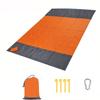 Waterproof Beach Mat Portable Picnic Mat Outdoor Camping Polyester Plaid Ground Mat Lawn Picnic Foldable Tablecloth