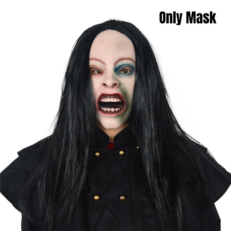 

Dead Rise Evil Horror Woman Headgear Cover Artificial Skin Mask Cosplay Props
