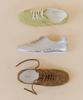 Wettia Lambskin De Murre Lace-Up Flat Sneakers 58101