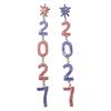 1 Pair/Set Fashion 2027 Digital Earrings 2027 Number Pendant Earrings  Celebration Holiday