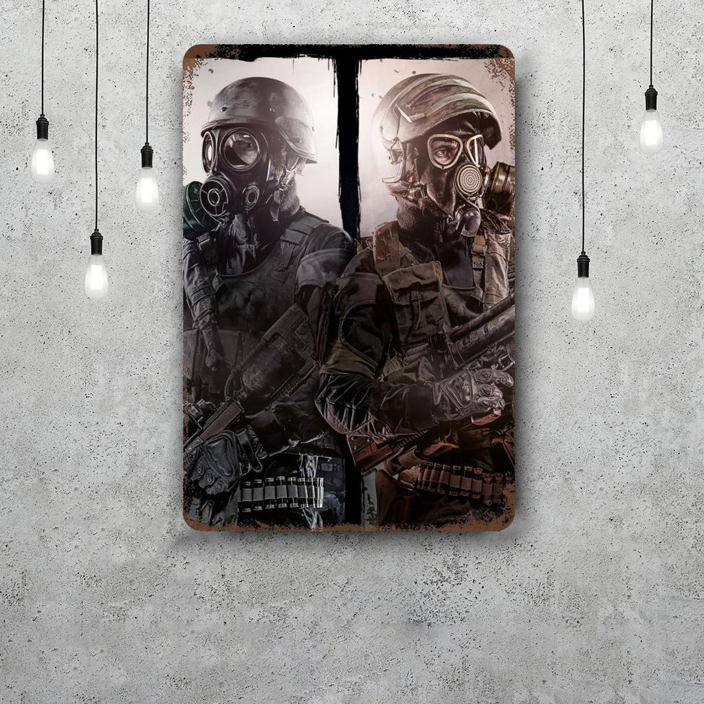Metro 2033 Metal Signs Wall Decor Vintage Tin Signs Captain Metal Poster Decor for Bar Pub Club Wall Decoration