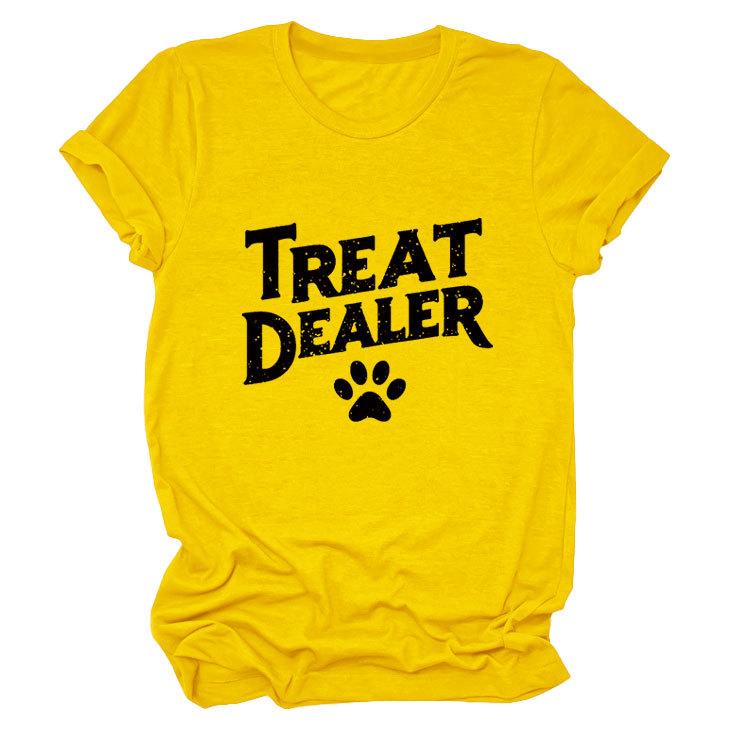Temperament Casual Versatile Crew Neck Women's Short Sleeve T-Shirt