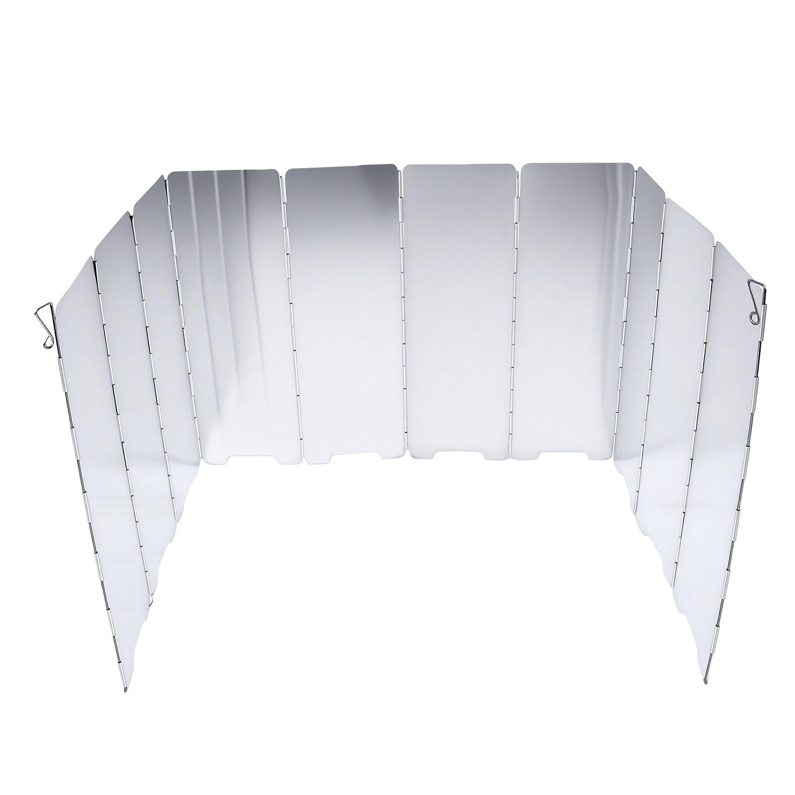 Camp Stove Windscreen Lightweight Aluminum Alloy Portable Folding Stove Windshield for Outdoor Camping Backpacking 10pcs