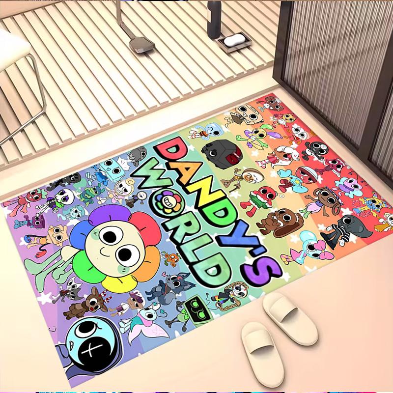 Dandy's Wereld Print Vloerkleed, Wasbaar Vloerkleed, Voor Entree Slaapzaal Wasruimte Kantoor Studeerkamer, Woondecoratie Verjaardag Kerstcadeau