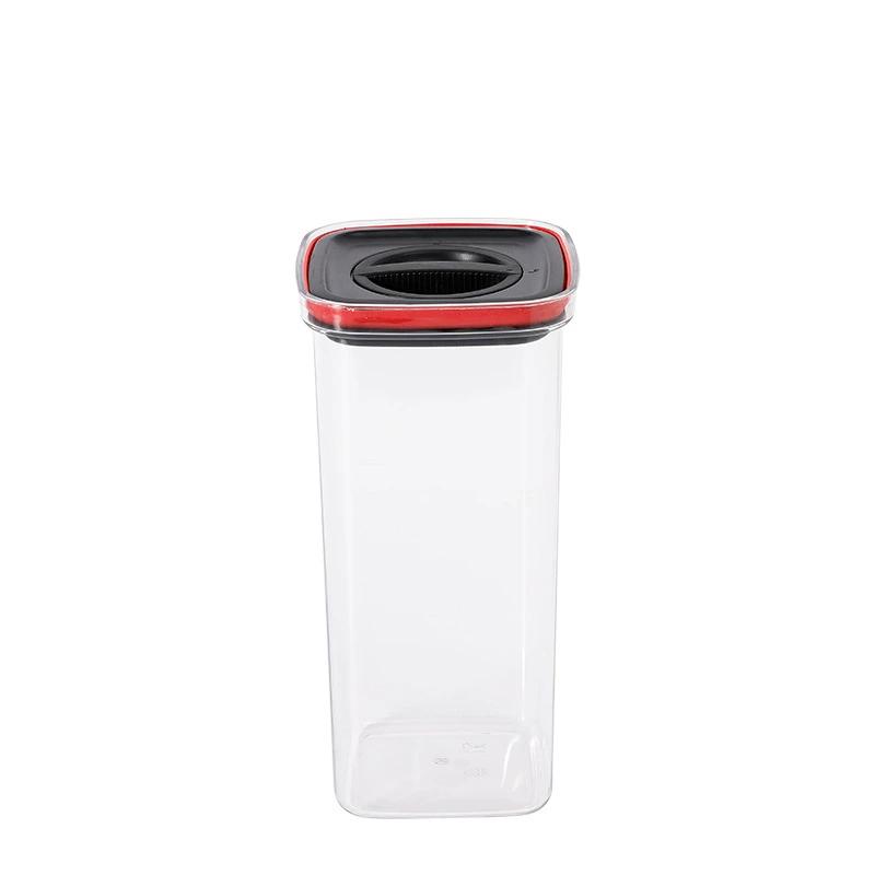 Recipiente de almacenamiento hermético para cocina, caja organizadora de alimentos transparente