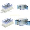 Clear Cover Junction Box Wall Hang- IP66 Waterproof ABS Project Cases Enclosure with Hole Cable Wire Power Top Sale
