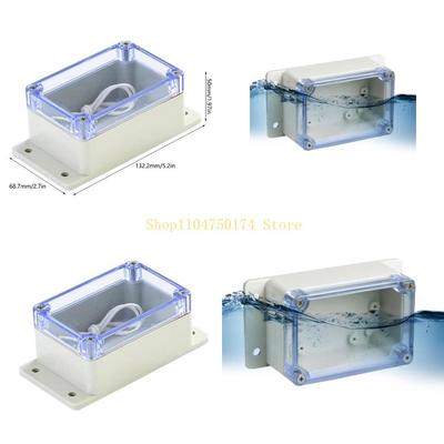 Clear Cover Junction Box Wall Hang- IP66 Waterproof ABS Project Cases Enclosure with Hole Cable Wire Power Top Sale