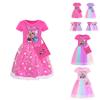 Kpop Demon Hunters Pattern Girl Dress With Cotton Fabric And Pleated Skirt For Kids Girls