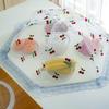 Lace Design Umbrella Style Cover Foldable Meal Cover Portable Anti Mosquito Net  Food Protection