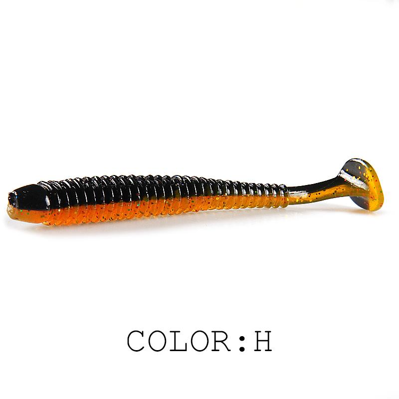 2025 HOT Impact Ring Shad Fishing Lure Soft 63mm 80mm 97mm Plastics Baits Swimbait Jigging LureBait perch Lures