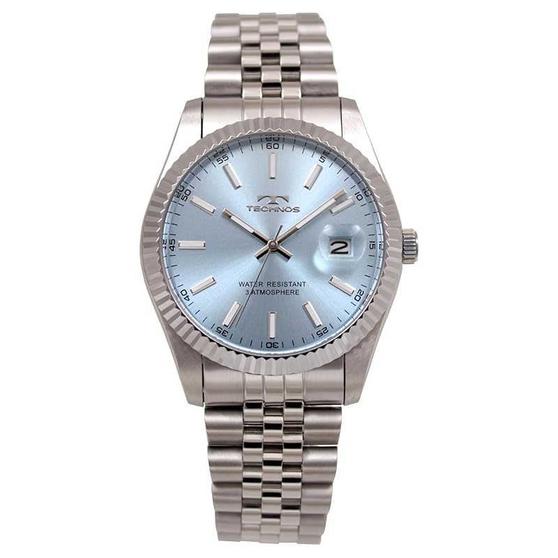 

[Technos] watch date T6C10SI men s silver