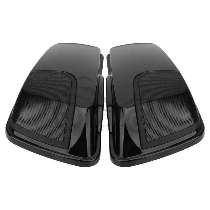 Harley Motorcycle Rear Side Box Horn with Speaker Cover (14-22) for Glide & Road King Models