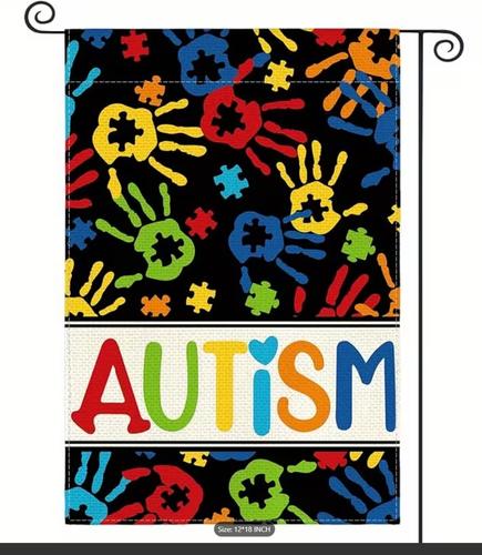 *Autism Awareness* Garden Ag 12 X 18 Inch Vertical Double Sided OOV IIC