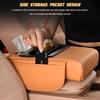 Car Center Console Armrest Pillow, Memory Foam Leather 4 In 1 Vehicle Arm Rest Cover With Tissue Box 2 Side Storage Bag Cup & Phone Holder, Auto