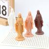 Silicone Candle Mold, Virgin Maria Sculpture Epoxy Gypsum Mould Home Decorations for DIY Handcrafts Resin Plaster Molds