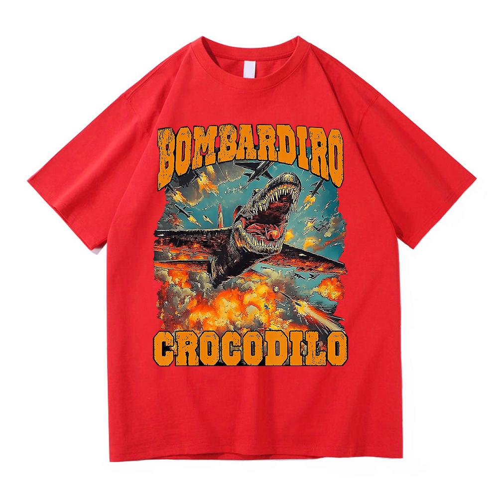 Brr Brr Patapim T Shirt Unisex Funny Italian Brainrot Meme Tshirt Cool Bombardiro Crocodillo Tralalero Tralala Cotton Tees Shirts