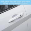 Rear View Mirror Sticker Set 3PCS Vinyl Message Decals for Car Interior Minimal Text Design Daily Reminder Gift for Drivers (White, Blessed +)