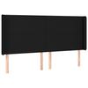 VidaXL LED Headboard Bedroom Furniture Double Bed Accessory Head of Bed Frame Interior Black 3123776