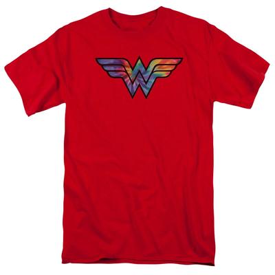 Wonder Woman "Wonder Woman Tie Dye Logo" T-Shirt - Regular or Tank - To 5X