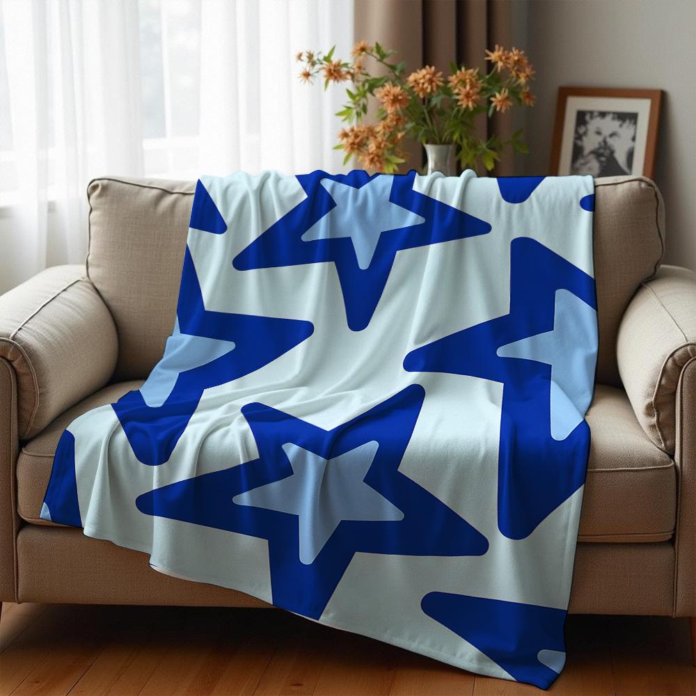 Two Tone Stripe Pink Bloom Soft Flannel Blanket Breathable Warm Throw for Office Car Sofa Kids Room Birthday Xmas Gift