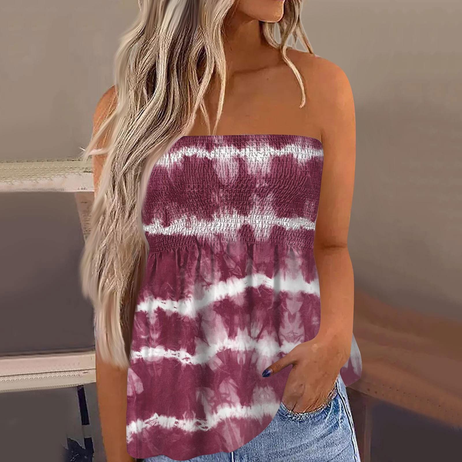 

Топи для жінок, мила сексуальна футболка без рукавів із відкритими плечима XL винний