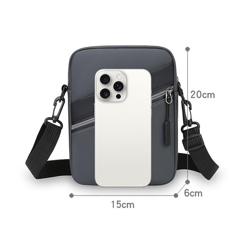 2025 New Men's Crossbody Bag Lightweight Commuting To Work Multi-layer Shoulder Bag Simple Fashion Men's Bag