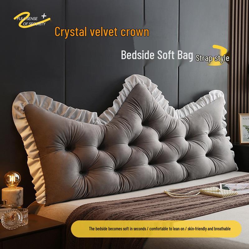 Prinzessinnenkrone Schlafzimmer Rückenlehnenkissen - Weiches Kopfteilkissen für Tatamibett