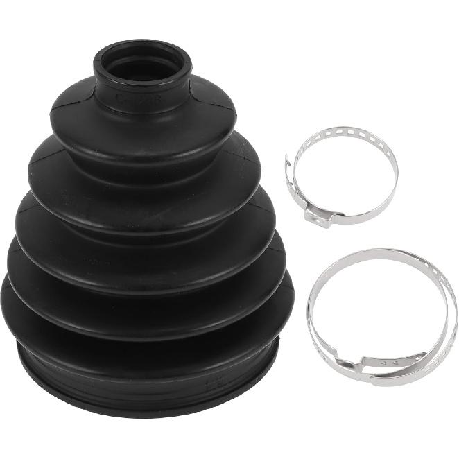 1 Satz Manschettenkit für Antriebswellen-Gelenke für Toyota Camry 2007-2009 für Toyota Highlander 01-07 Äußeres Gleichlaufgelenk-Manschette mit Schellen Nr. 443828052 Schwarzes Gummi