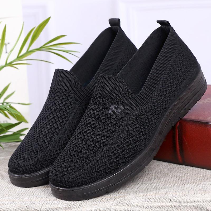 

Дышащие, Противоскользящие, На мягкой подошве, Устойчивые к запаху Спортивные и Повседневные туфли для мужчин 44 чёрный