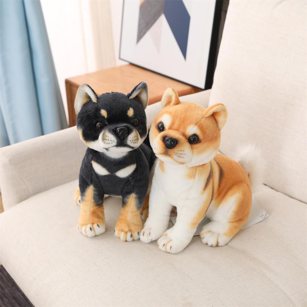 Lovely Shiba Inu Dog Plush Toys Adorable Sitting Lying Puppy Dolls Stuffed Soft Animal Toy Children Baby Birthday Gifts