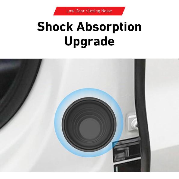 4PCS Car Door Shock Absorber Pads, Flexibility Silicone Cushion Pads, Self-Adhesive Side Door Protection Sticker, Car Slam Stopper Bumper Protector,