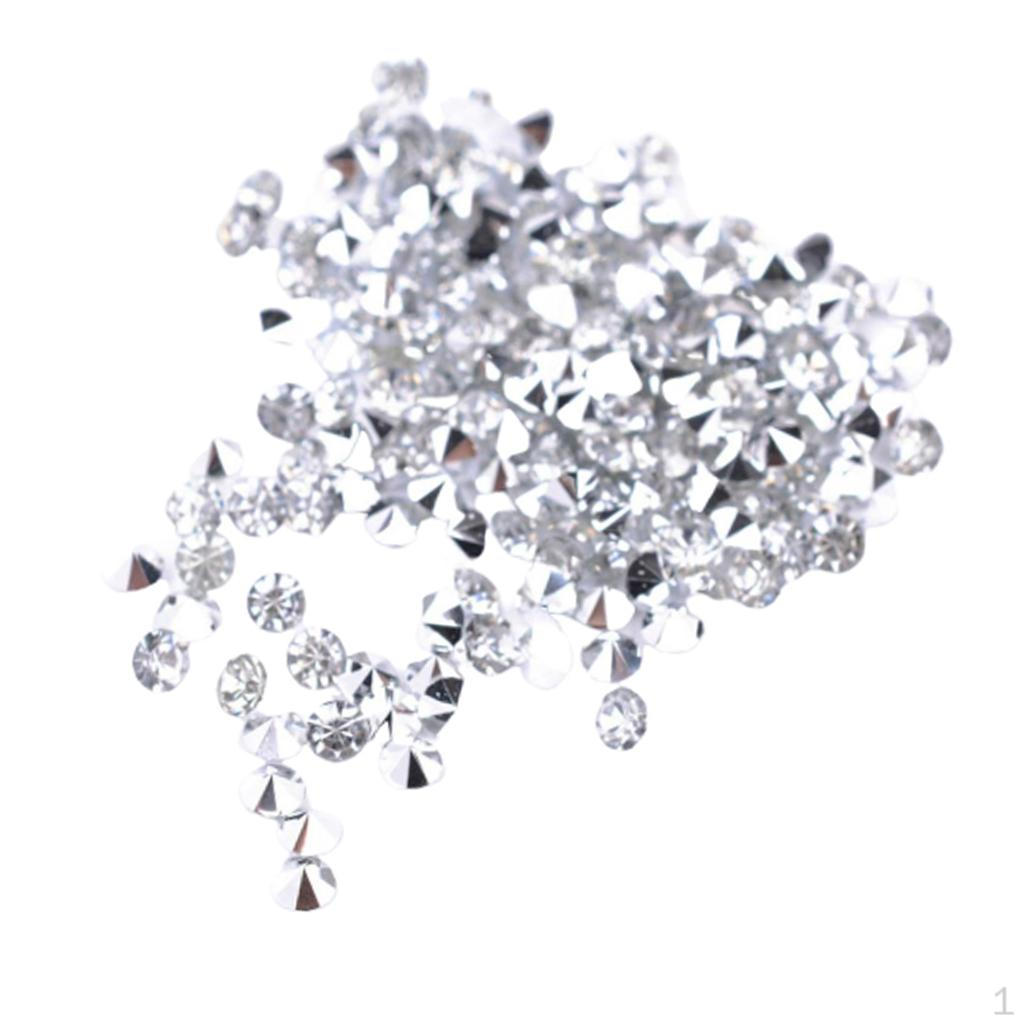 

5000 Clear Acrylic Diamonds - 3mm Mini for Table Centerpiece Decorations, Wedding White