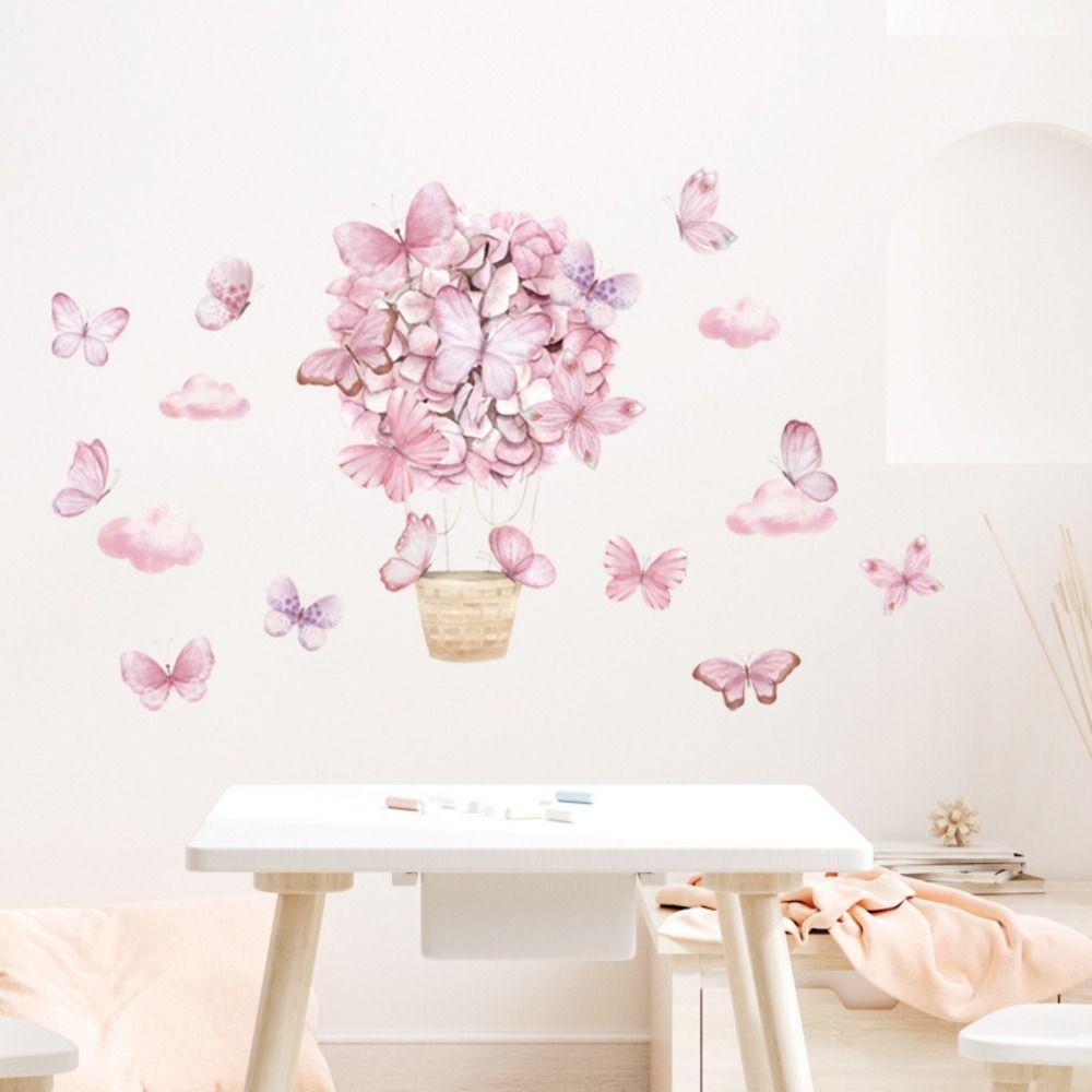 Satın alın Bedroom Baby Nursery Flower Butterfly Wall Stickers Wall