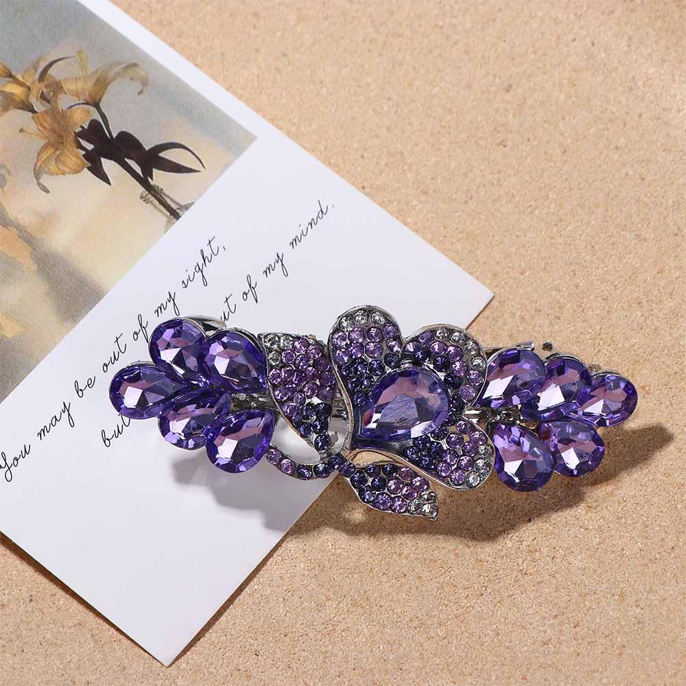 Sweet Crystal Flower Tulip For Girls Spring Clips Korean Barrettes Hairpins Women Hair Clips