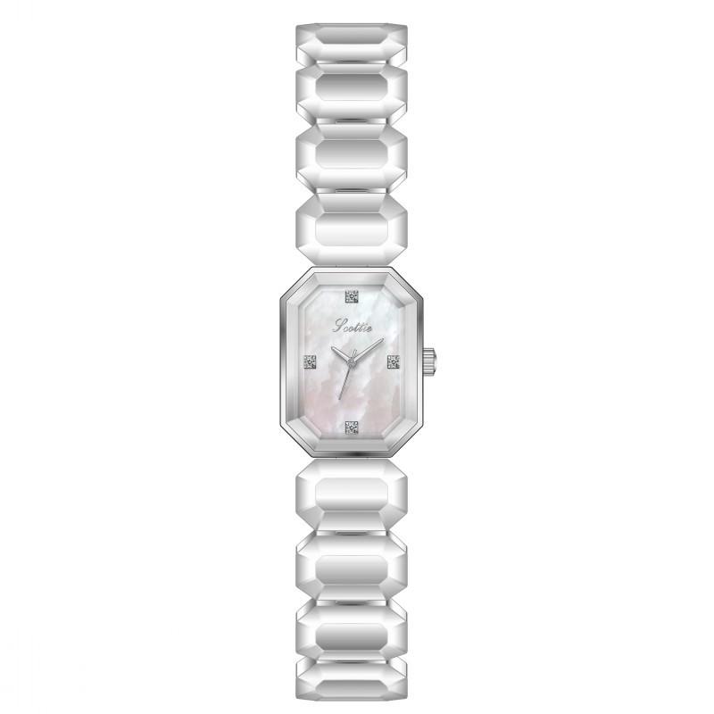Fashion Ladies Watch Square Dial Watch Femininity Metal Strap Personalized Watch
