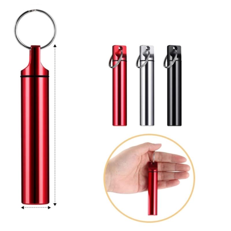Leakproof Aluminum Toothpick Dispenser Multipurpose Organizers Water Resistant Carry Case For Office Camping Essential