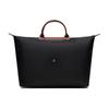Longchamp Borsa da Viaggio Tote Grande Pliage 45 Originale Tela in Poliammide Riciclato e Pelle di Mucca Borsa Tote da Donna Nera 1624089001