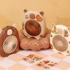 Cute Capybara Mini Portable Fan Handheld Small Fan Usb Charging 3-Speed Handheld Fan Suitable For Office Outdoor Travel Camping