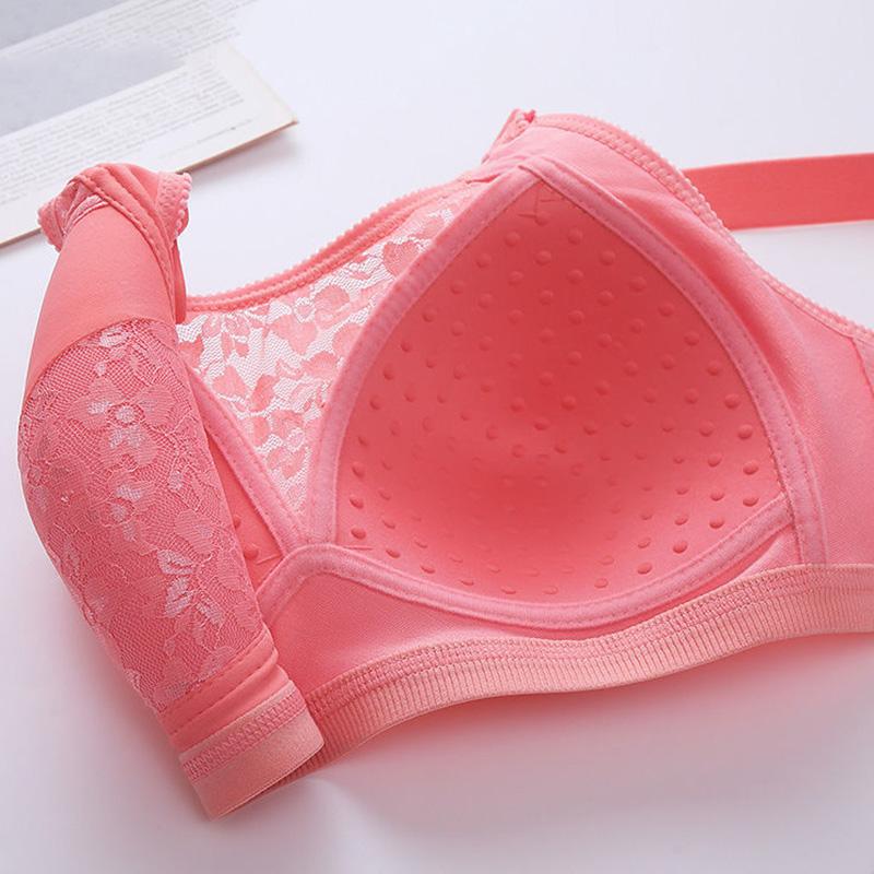 Gázová výšivka Sexy dámské spodní prádlo Tenké tření prsou Bezdrátové Shromažďování Proti poklesu Sbírka Pomocné mléko Pohodlná podprsenka Horkosladká Jednoduchá ležérní
