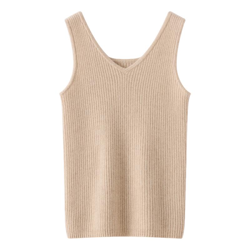 Lekasha Women's Cashmere Knit Sleeveless Camisole