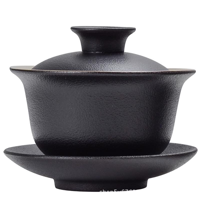 Business Office Advertising Real Estate Activities Annual Meeting Gifts Customized Printing Black Pottery Kung Fu Tea Set Gift Box