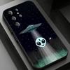 Funny Space UFO Alien Thing Phone case for Samsung Galaxy S24,25,26,23 22,21,S20 Plus Ultra FE soft fundas cases