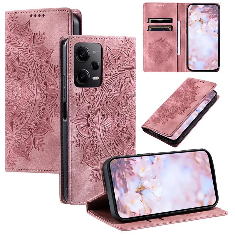 Magnetické vyklápěcí kožené pouzdro pro XiaoMi RedMi Note 13 12S 12 11 10 Pro Plus 5G 13C 12C 10C 14C 9T 9C 11A Peněženka Karta Kryt na telefon