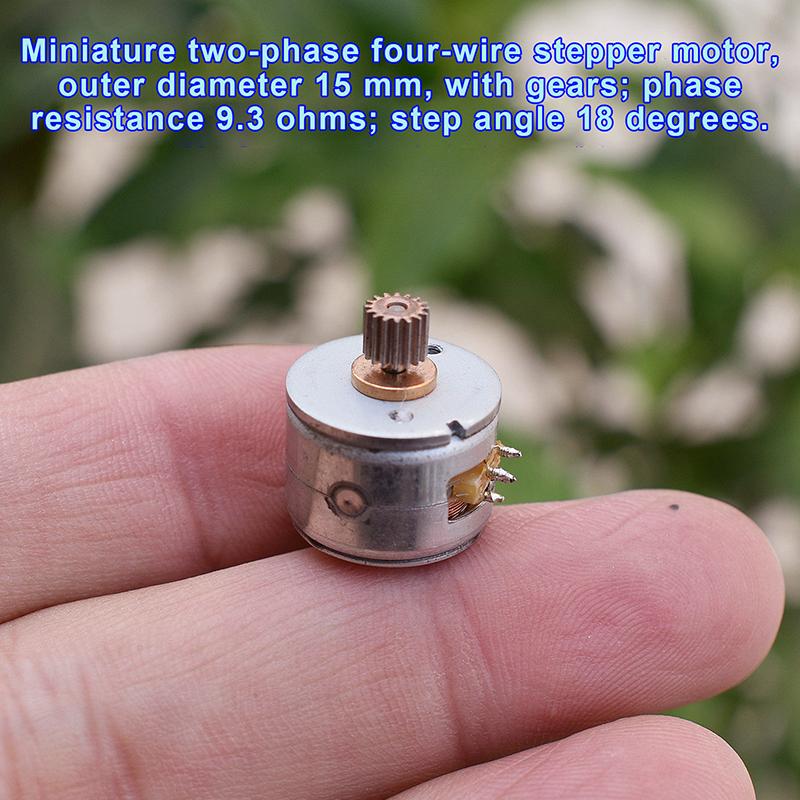 1/3Pcs Mini 2-Phase 4-Wire Stepper Motor DC 5V 15mm Diameter Metal Gear for Vending Machine Part Upgrade DIY