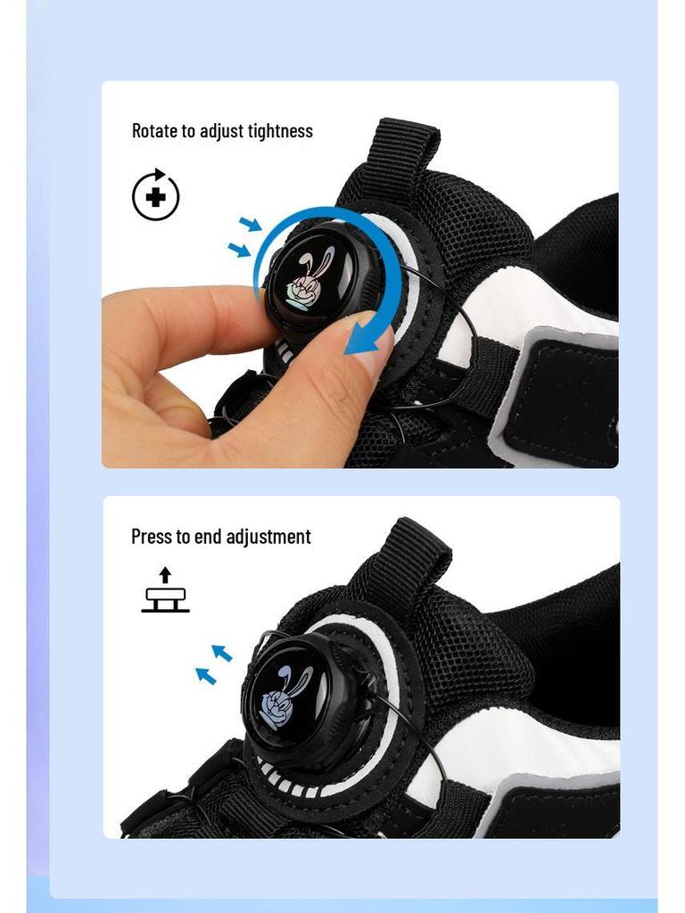 2025 A/W Unisex Kids' Two-Wheel Sports Shoes with Rotating Button