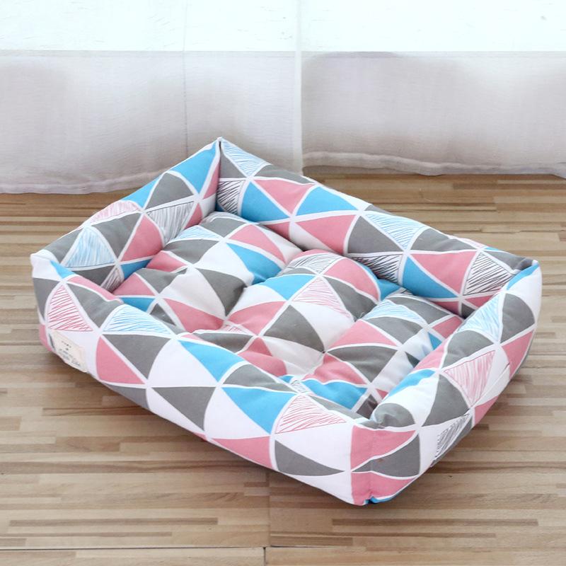 Four Seasons Universal Double-sided Pad Thickened Dog Kennel Linen Breathable Sleeping Nest Warm Pet Nest Cat and Dog Supplies