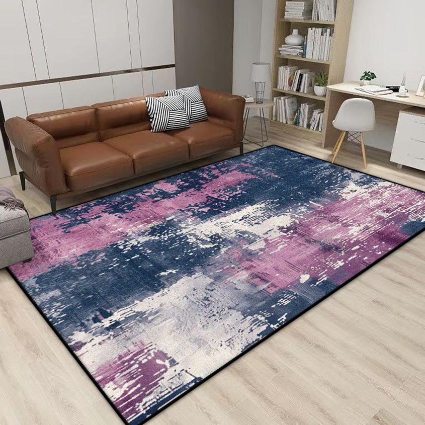 Simple Abstract Style Antiskid Carpet Living Room Easy Cleaning Soft Room Area Decoration Rug Machine Washable Coffee Tables Mat