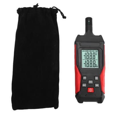 Digital Temperature Humidity Meter Electronic Detector with Backlit Data Hold Handheld Accurate Hygrometer
