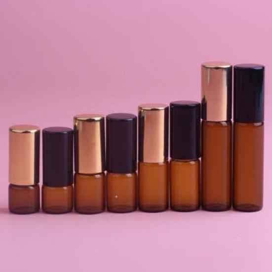 5 sztuk Roll On Roller Essential Oil Butelki wielokrotnego napełniania Perfumowe pojemniki do makijażu