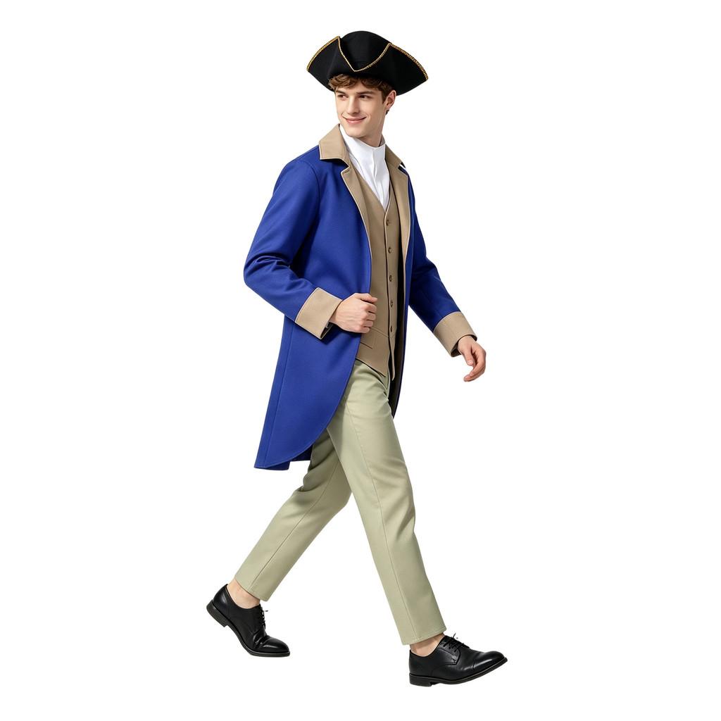 American Independence Day Cosplay Costume For Men With Polyester Fabric For Anime Stage Performances